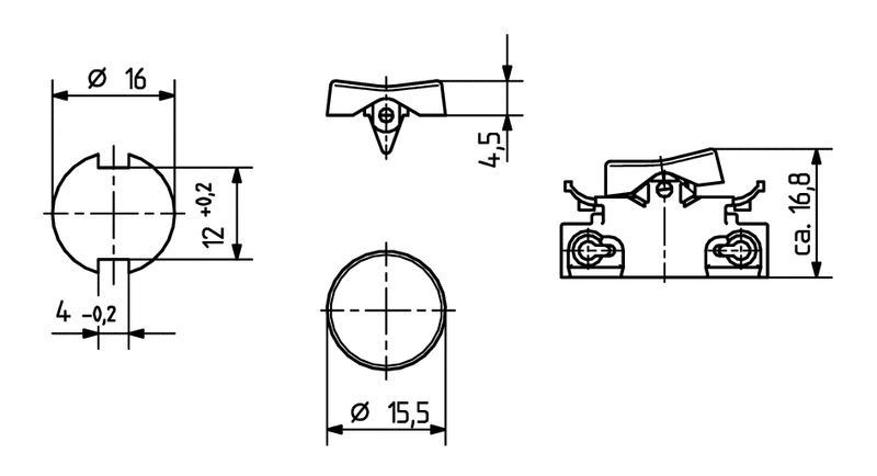 p/n 43.409.E007-0 - Tecla redonda branca para interruptor - Imagem 2